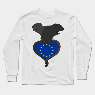 Gerbil European Union (dark) Long Sleeve T-Shirt